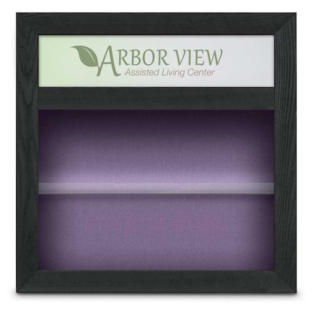 Outdoor Enclosed Combo Board,42x32,Bronze Frame/Black & Keylime